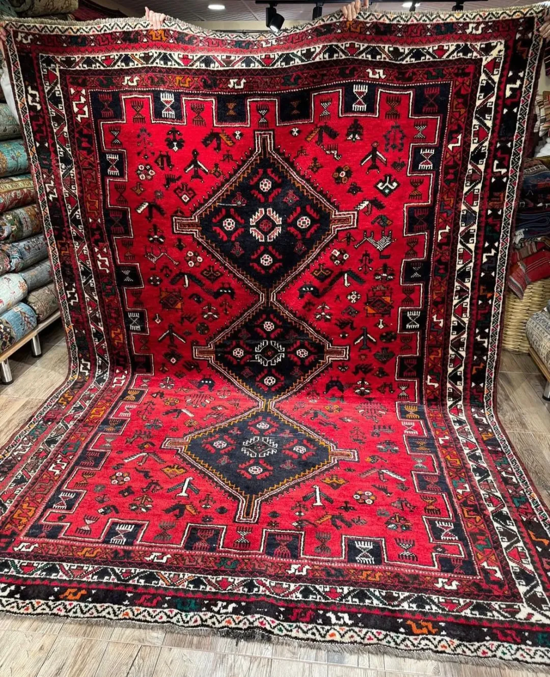 Shiraz Handmade Rug 90 Years Old
