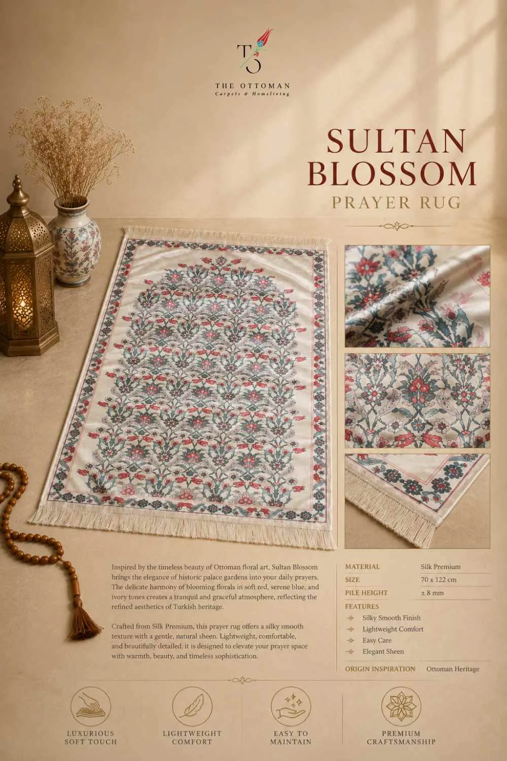 Sultan Blossom Prayer Rug