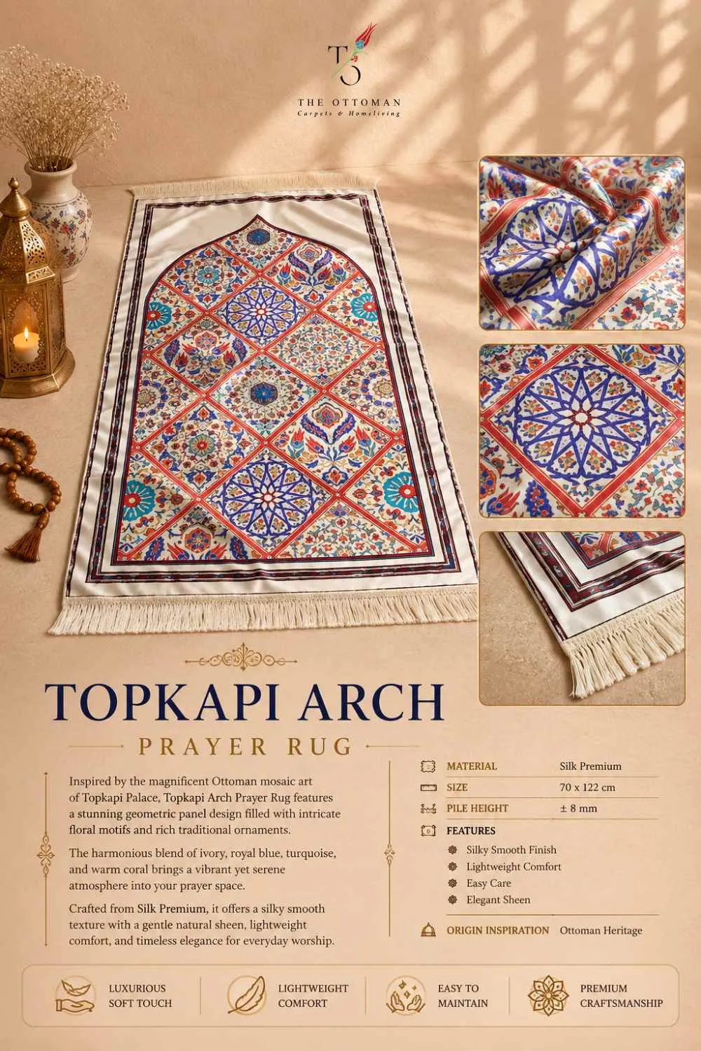 TOPKAPI ARCH PRAYER RUG