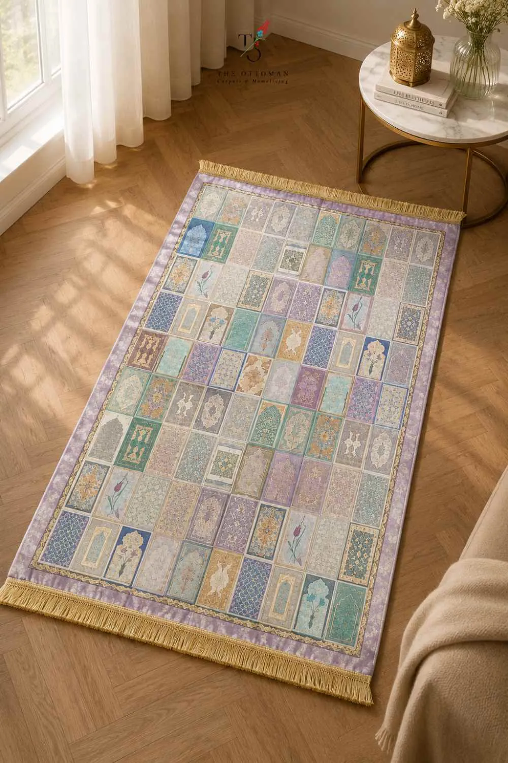 Ottoman Harmony Silk Art Prayer Rug